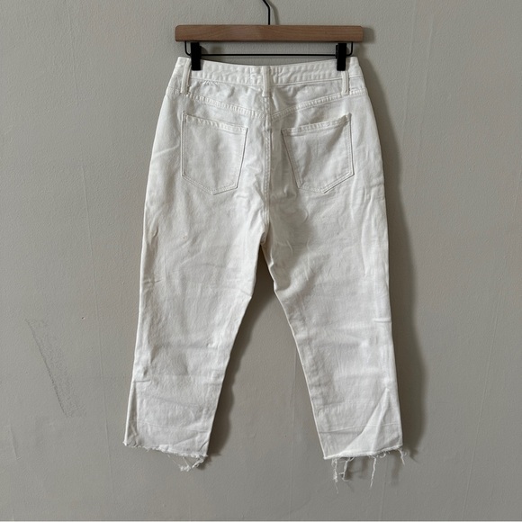 Evidnt Los Angeles Cropped Relaxed White Jean Size 28 - Picture 3 of 4